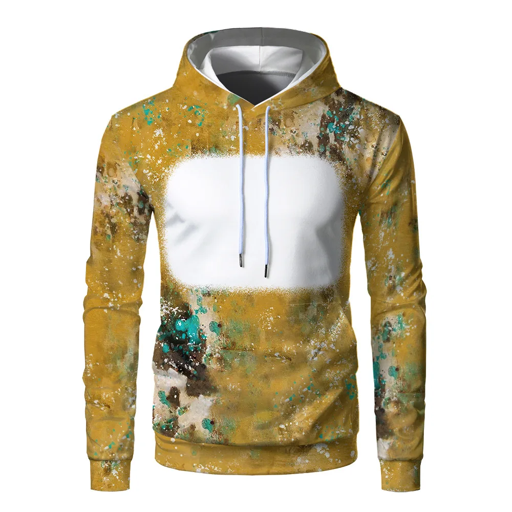 Sublimation Fashion Multi-Color Spot Print Pullover Jumper Heat Transfer Blank For Custom Design Pattern Polyester Hoodie