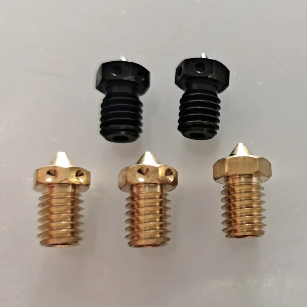 

5 шт., высококачественные насадки из закаленной стали с быстрой печатью E3D V6 для PEI PEEK, нить из углеродного волокна для v6 Hotend