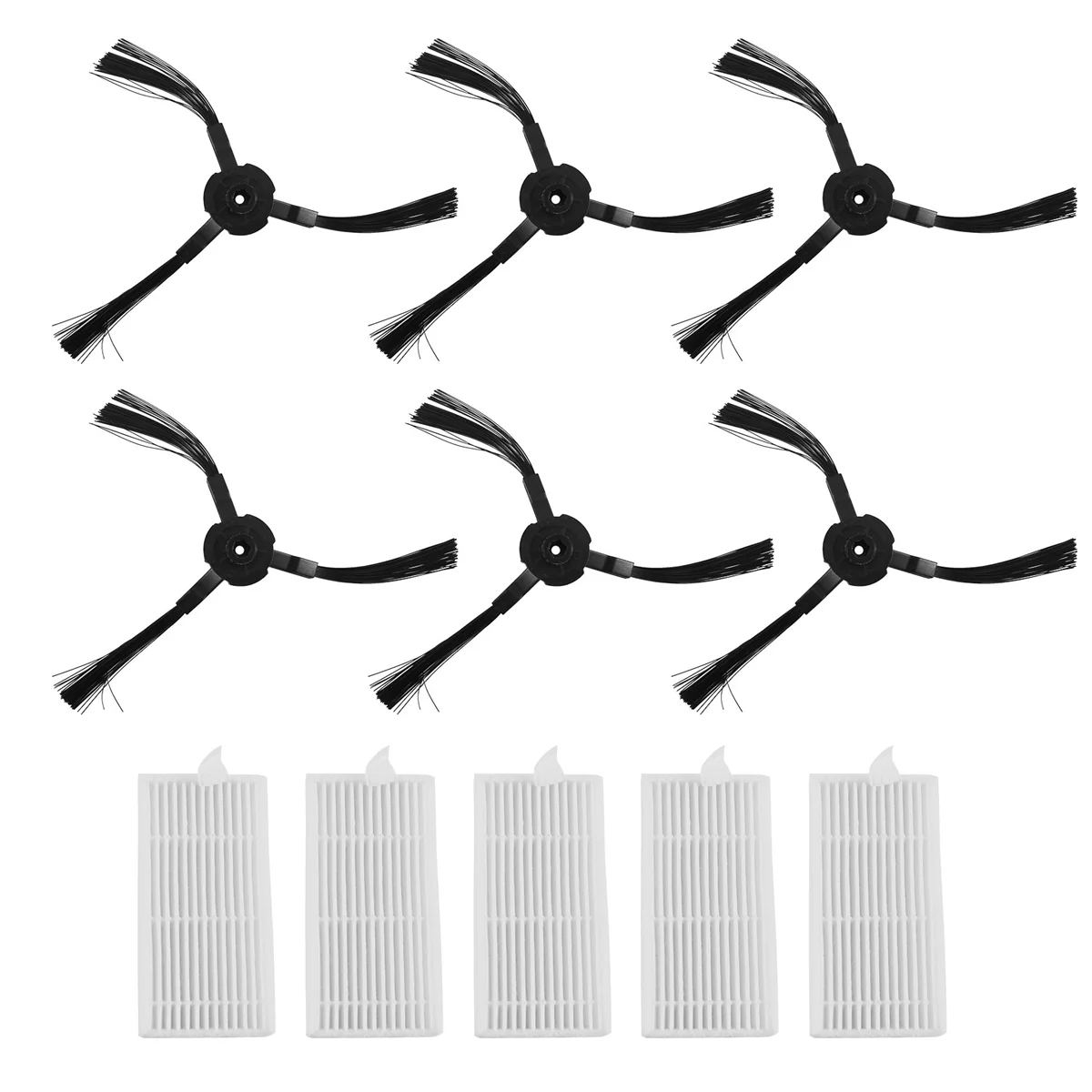 6X Side Brush +5X Filter for Lidl SilverCrest SSR 3000 A1 Robotic Vacuum Cleaner Accessories Vacuum Cleaner Replacement