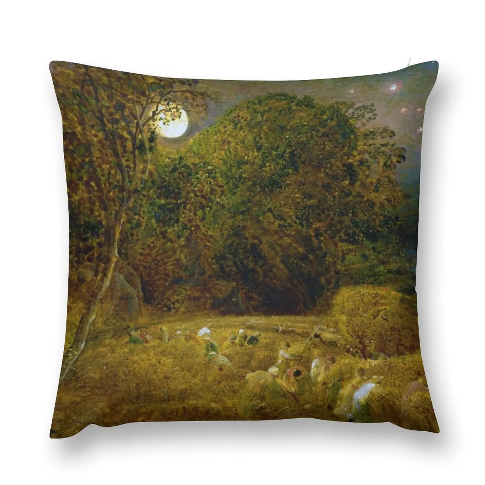 

The Harvest Moon by Samuel Palmer (1833) Throw Pillow autumn decoration Cushions Cover pillow