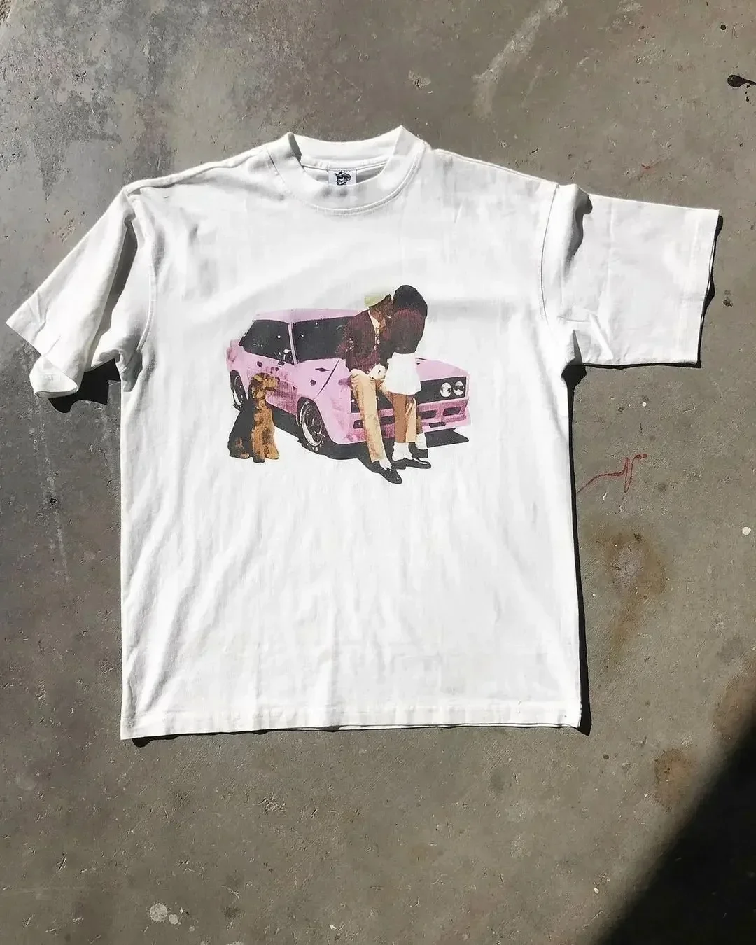 Camiseta Vintage Harajuku, camiseta de moda urbana de Hip Hop, camiseta estampada a la moda, camisetas Y2K, camisetas de algodón con cuello redondo para hombres y mujeres