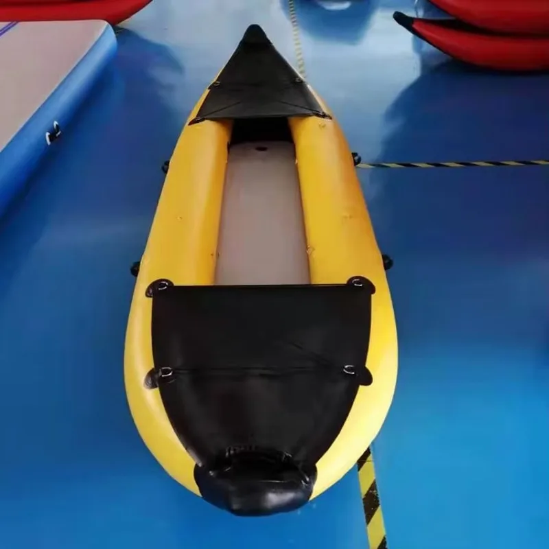 2026 Hot Selling Outdoor Water Sports Boat Single Kayak Inflatable Kayak Fishing Boat