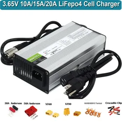 3.65V 20A Inteligentna litowa automatyczna ładowarka LiFePO4 do akumulatorów litowo-żelazowo-fosforanowych 1S 3.2V BYD EVE CATL CALB Cell