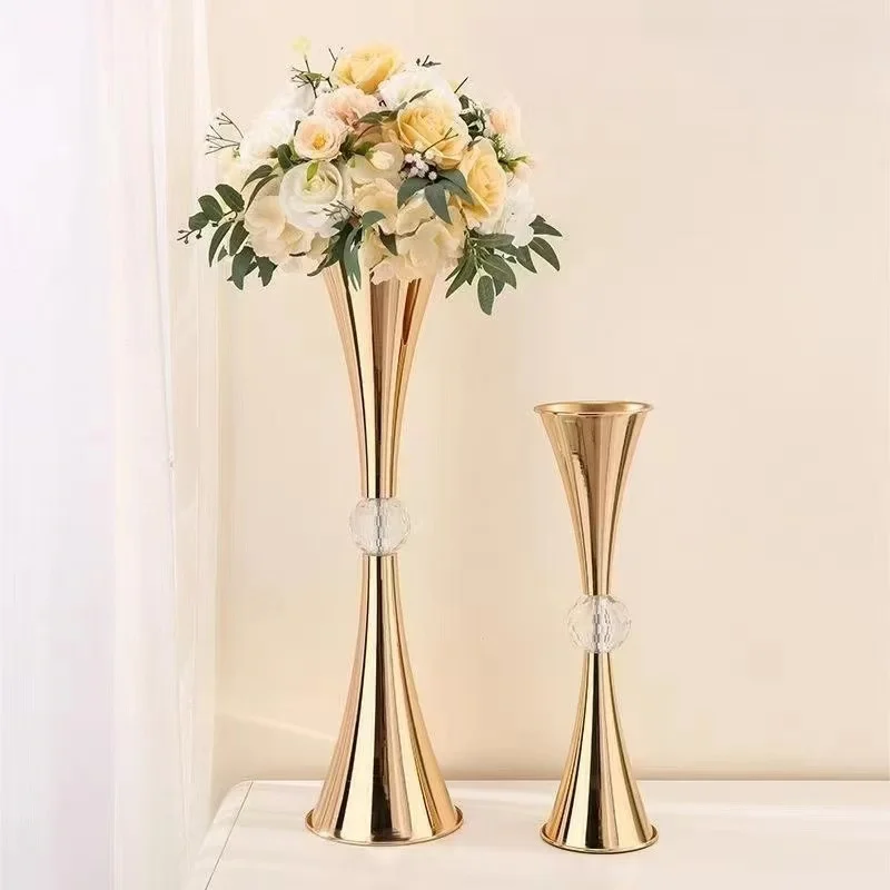 Wholesale Luxury Wedding Party Decoration Clear Acrylic Crystal Wedding Flower Stand Centerpiece for Wedding Table