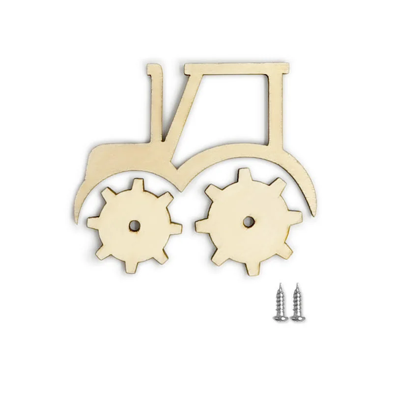 DIY Montessori Busy Board Accessory Early Education Wooden Gold Hourglass Gear Combination Skidway Puzzle Toy for Children Gifts