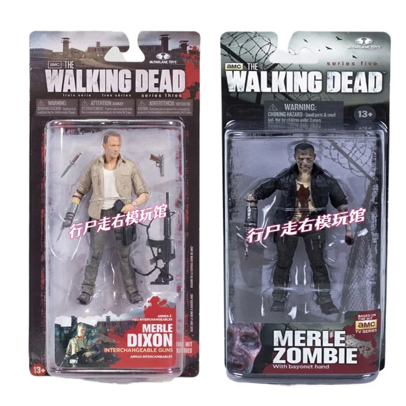 Popular TV Series Anime Figure McFarland The Walking Dead 5 Inches 1/12 MERLE DIXON  Action Figure Scale Model Children's Toys