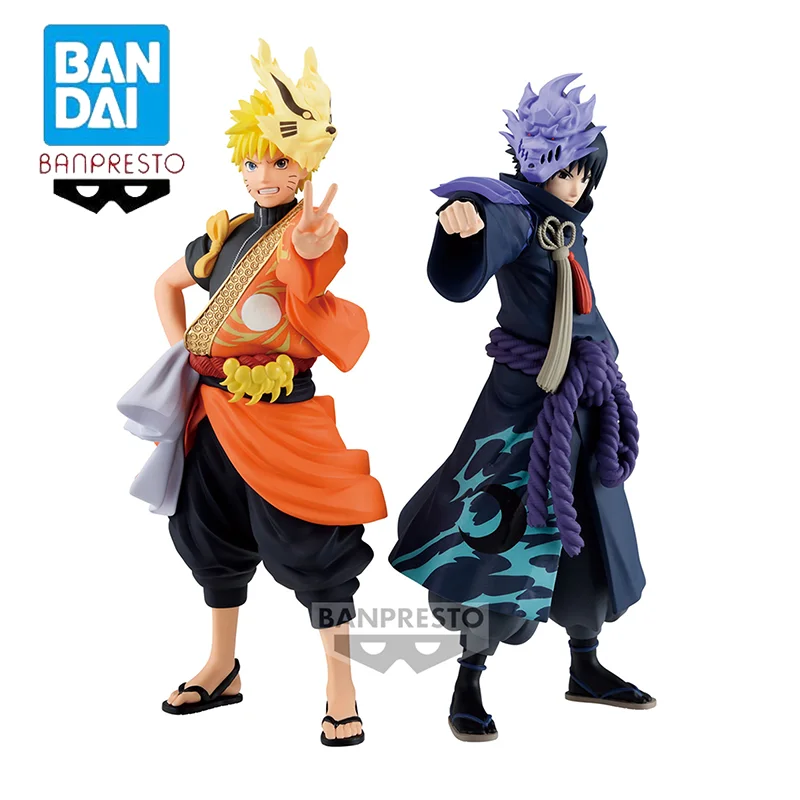 

Original Bandai Banpresto Uzumaki Naruto Uchiha Sasuke Anime Action Figure Ornament Boxed Brand New Model Collectible Toy