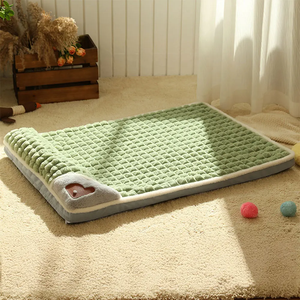 Tieker Cama lavable para mascotas, almohadilla para dormir, colchón suave, cojín para sofá para mascotas, cama para perros para cachorros y gatos