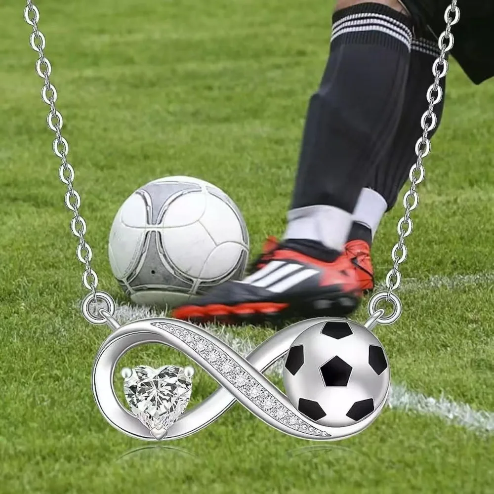 قلادة قلادة على شكل كأس العالم فيفا، مثالية لمحبي كرة القدم للارتداء اليومي - حلوة ورومانسية. #1