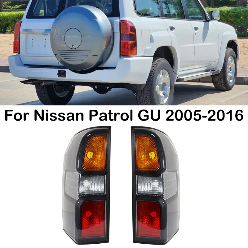 

For Nissan Patrol GU 2005-2016 Car Rear Bumper Tail Light Taillights With Harness Turn Signal Light Brake Lamp