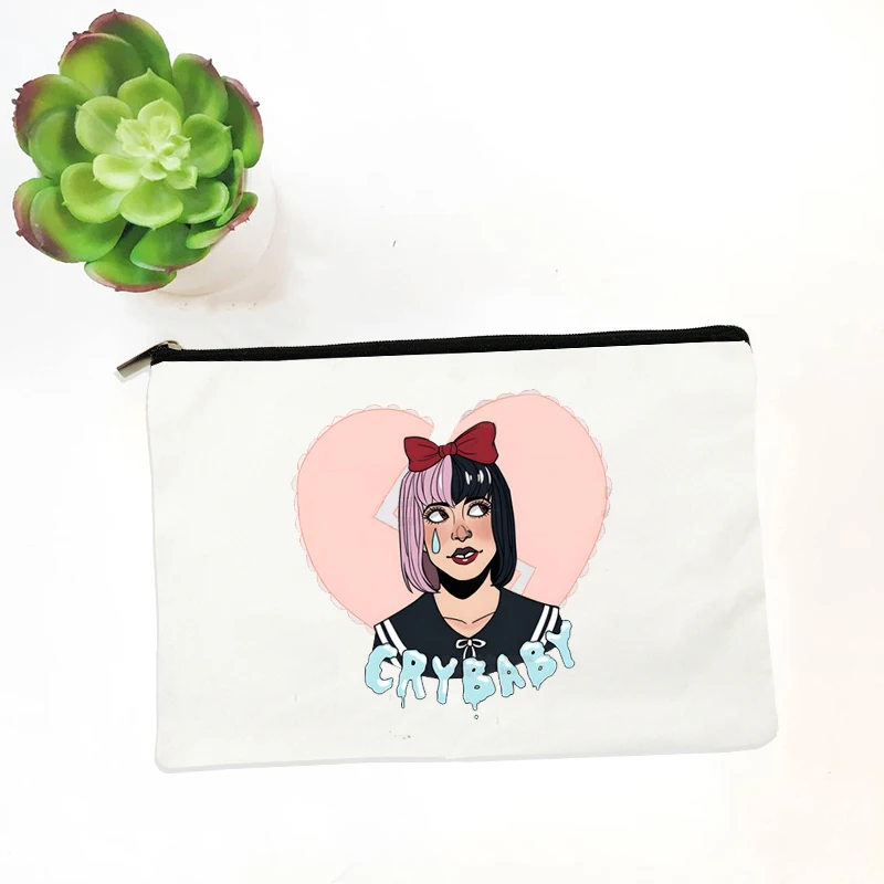 Kawaii Melanie Martinez Y2K Cosmetic Bag Makeup Case Travel Toiletries Organizer Storage Make Up Pouch Pencil Bag Gift for Her