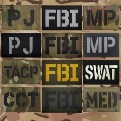 MED IR Infrared Reflective Medic Patch Tactical Medical FBI MP Paramedics Patch for Doctor Nurse Staff Armband Jackets Clothes