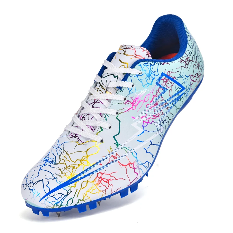 

2025 Track Spike Men Running Sprint Shoes Long Jump Light weight Athletic Soft Professional Field Non Slip Racing Match