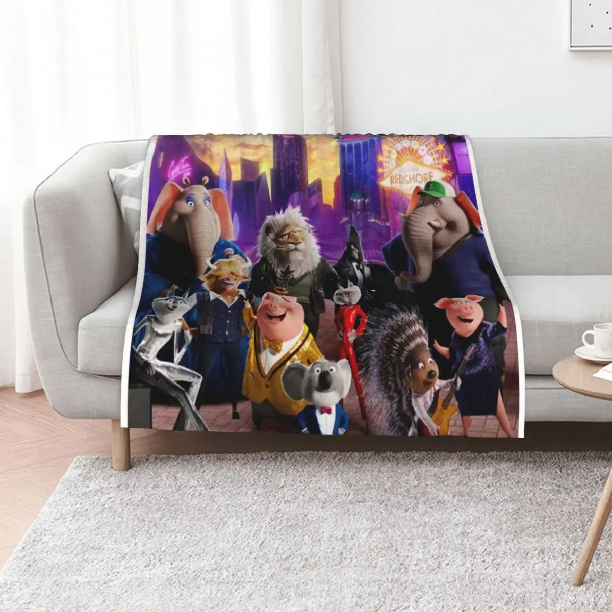

Potrait Sing Two poster Throw Blanket Travel Luxury blankets and throws Fashion Sofas Blankets
