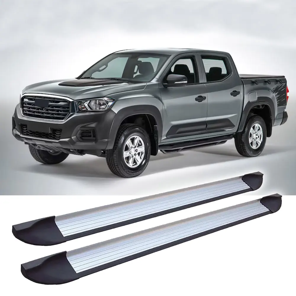 

2Pcs Aluminium Running Boards Side Step Pedal Fixed Foot Step Pedal Rail Board Stair Fits for LDV T70 2020-2024 2025 MAXUS T70