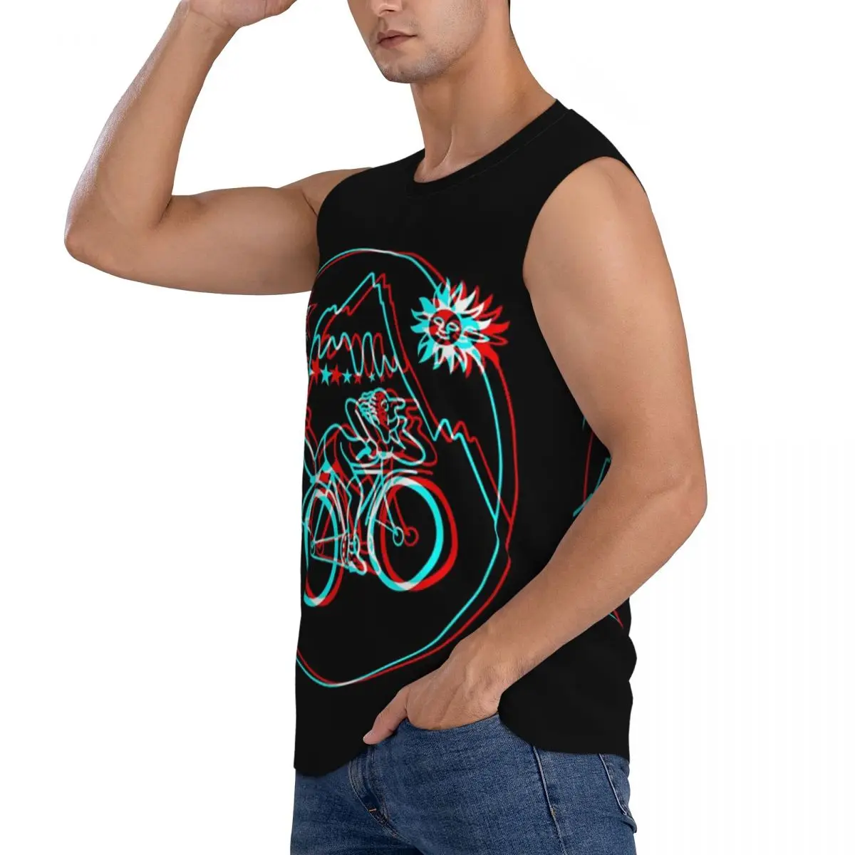 Discovery Of LSD Albert Hofmann Men Sleeveless Tank Tops Quick Dry Breathable Gym Fitness Running Summer Casual Sport Vest