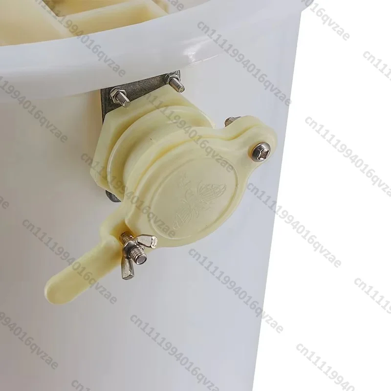 ABS White Plastic 2 Frame Manual Honey Extractor | Honey Centrifugal Rotator Shaker with Honey Gate