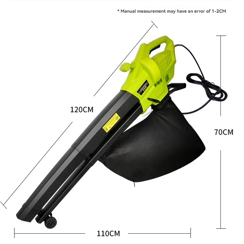 

3000W Electric Blowing Cleaner 3 In 1 Vacuum Dust Collector/Blower Machine Garden Leaf Collecting Shredder Blowing Cleaner