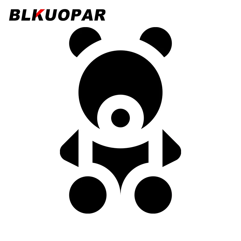BLKUOPAR for Bear Car Stickers Sunscreen Fashionable Decals Waterproof Cartoon Creative Helmet Luggage Decor Car Goods