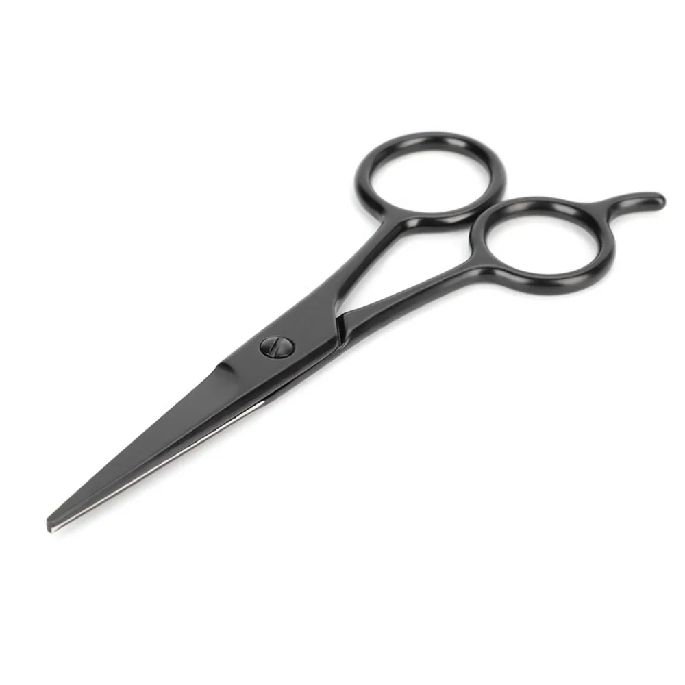 Stainless Steel Face Hair Scissor Precise Trimming Small Scissors Eyebrow Shear Professional Black Color Hairdressing Scissors