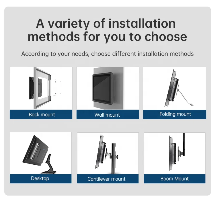 Industrial Panel PC Touch Screen Industrial PC Monitor Full Aluminum Capacitive Touch HMI Screen IP65 10.1