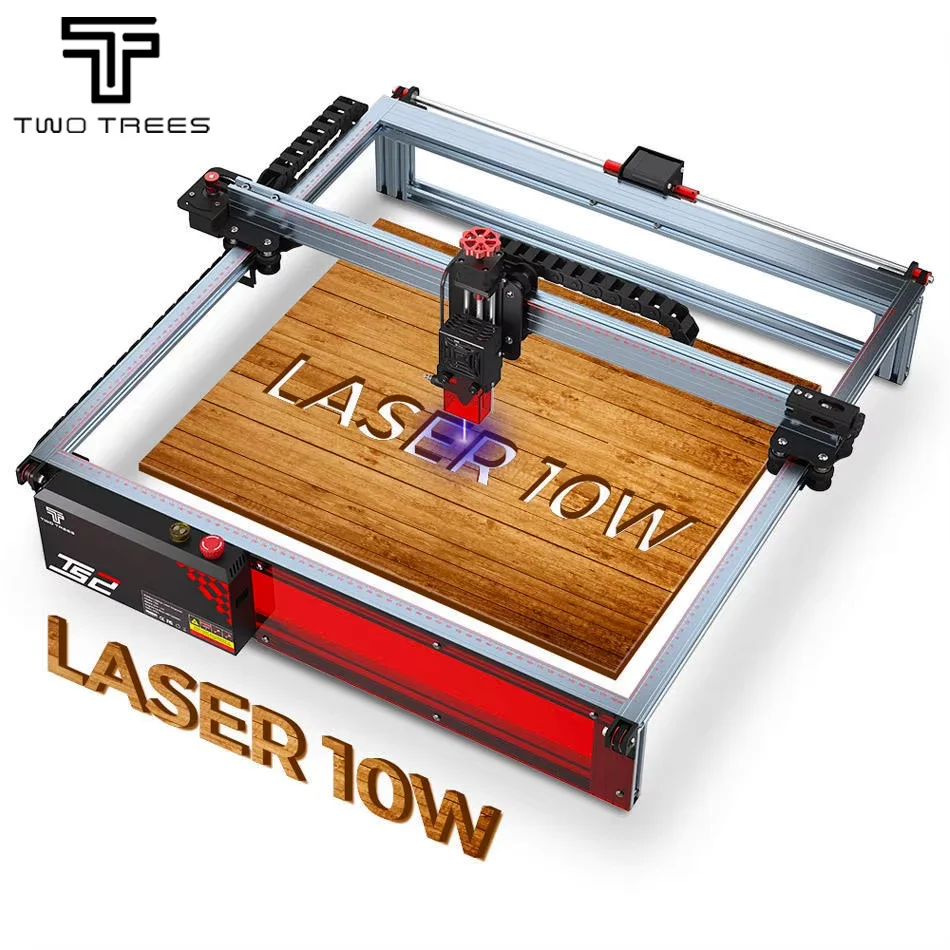 TWOTREES TS2 10W Hot Sale 10000mm/min Speed 450*450mm Work Area small co2 laser engraving and cutting machine For Wood