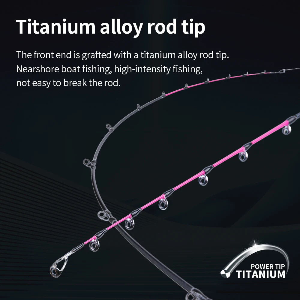Fishing Rod for Casting Jigging Rod 1.7m slow Jigging Rod Powerful titanium tip for squid Octopus egi Boat Rod