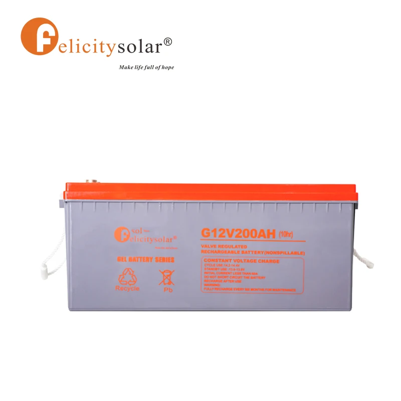 12v Solar Battery 100ah 200ah 150ah Rechargeable AGM GEL Storage Batteries