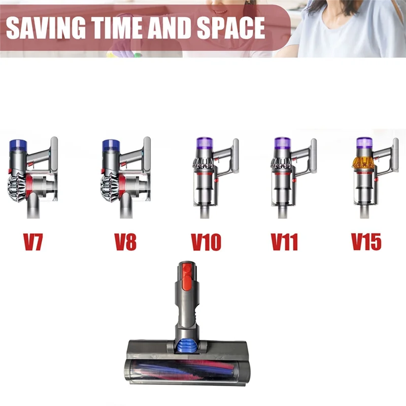 

【Minimalist】For Dyson V7 V8 V10 V11 V15 Direct Drive Head With LED Headlights Vacuum Attachments