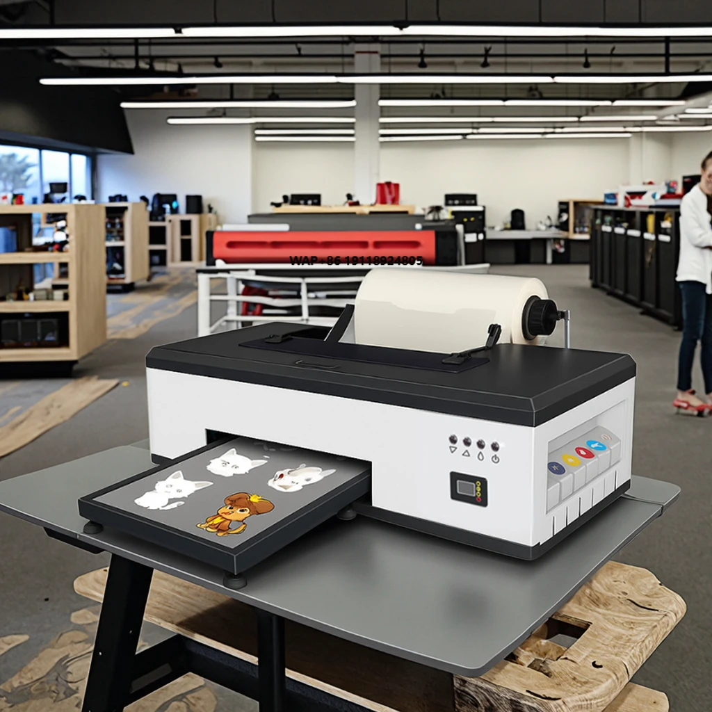 

A3+ DTF Printer with L1800 Head Direct to Film Heat Transfer Machine for T-Shirts, White Ink System, Roll & Sheet Support
