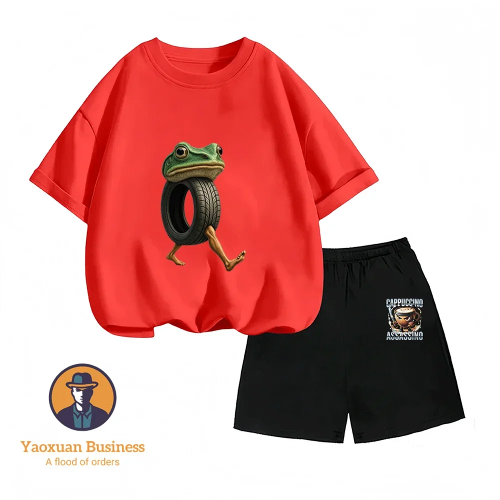 promocao-quente-2026-conjunto-infantil-de-algodao-com-estampa-de-desenho-animado-shan-hai-jing-duas-pecas-moda-verao-2-14-anos