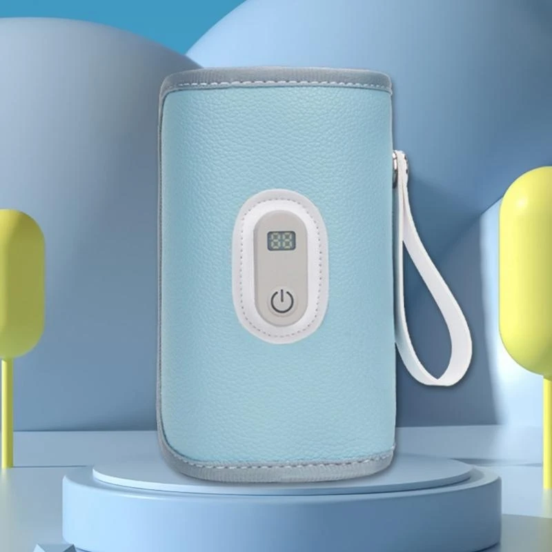 Funda calentadora biberones leche para bebé J15U con control temperatura ajustable 5 velocidades