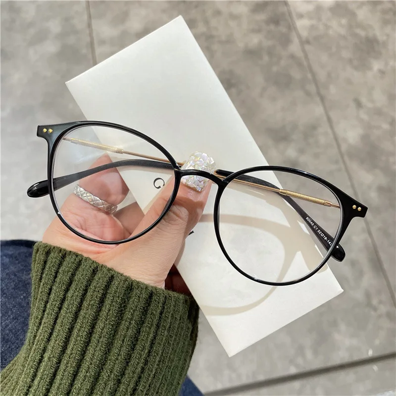 

Ultralight Anti Blue Light Reading Glasses Women Fashion Round Presbyopia Eyeglasses Anti-fatigue Eyewear Diopter 0 To +4.0