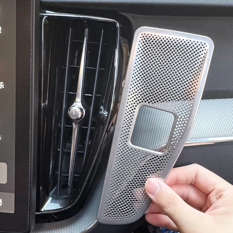 شاشة التحكم المركزية منفذ الهواء الجانب الغطاء الواقي تعديل اكسسوارات الديكور الداخلي للسيارة لفولفو XC60 2018-2025