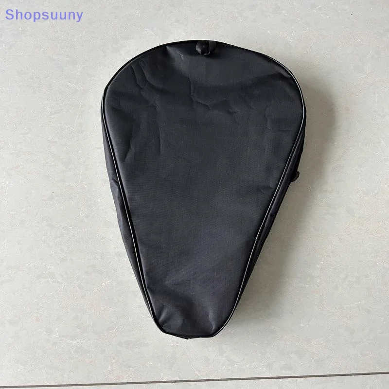 [SU]Oxford Black Padel Paddle Bag Cover For Various Tennis Racket Soft Face Carbon Fiber EVA Racquet Unisex Tennis Shoulder Bag