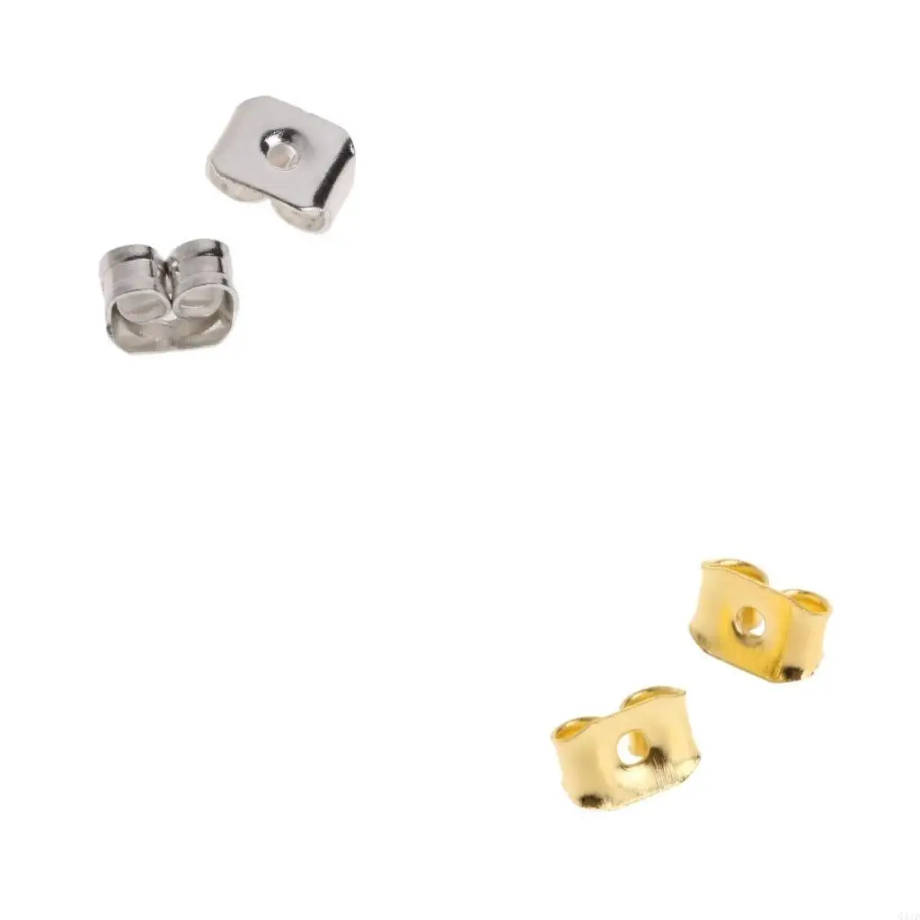 Respaldo aretes para pernos prisioneros Metal para aretes mariposa Pendientes hipoalergénicos