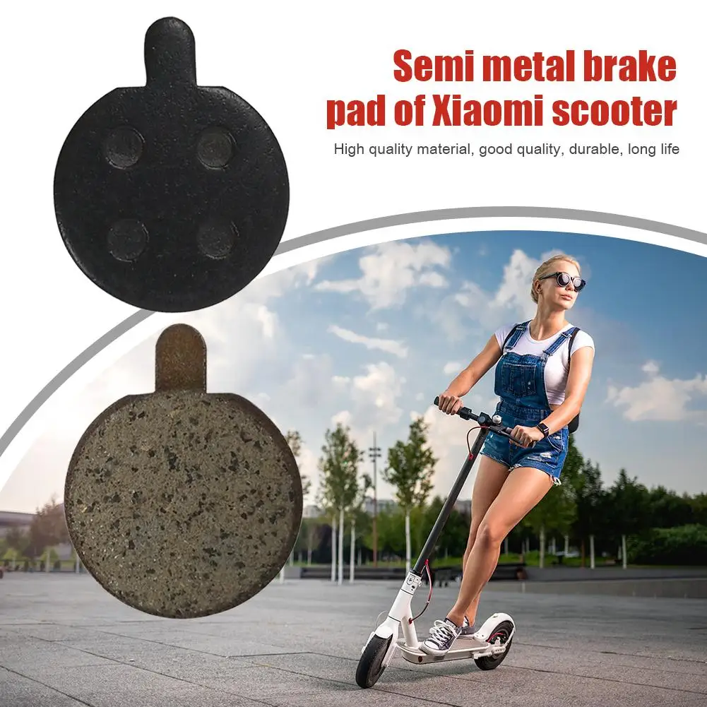 2 Pairs Electric Scooter Disc Brake Pads Replacement for Xiaomi M365 Pro Kick Scooter Parts Skateboard Friction Plates