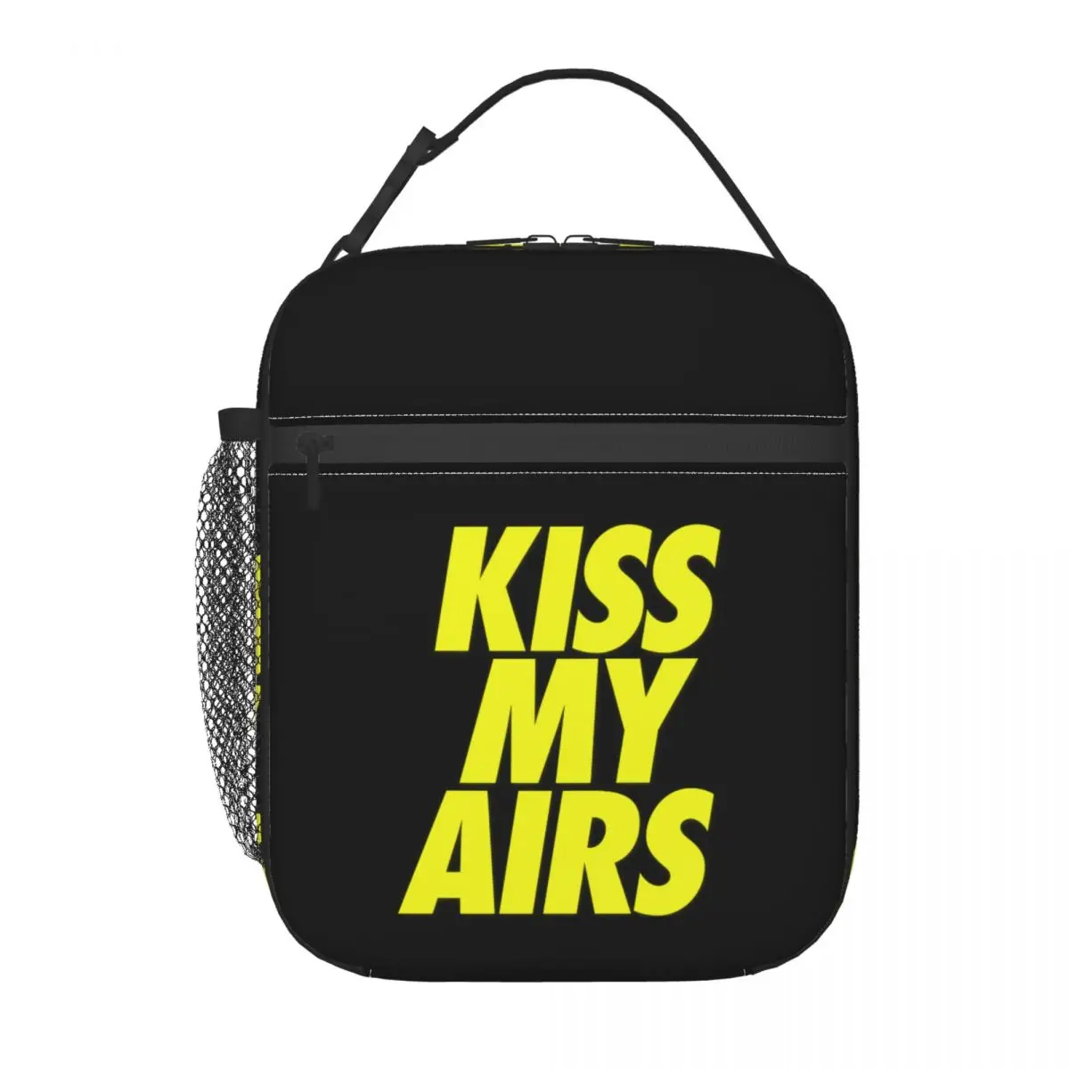 Custom Kiss My Airs Lunch Bag Men Women Cooler Warm Insulated Lunch Box for Adult Office