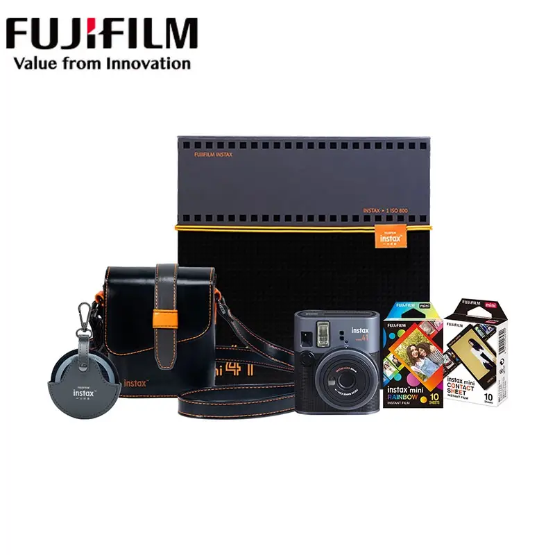Original Fujifilm Instax Mini 41 Mini Instant Film Camera Black And Fuji Photo Film Paper / Fuji Ffilm White border Film ﻿ ﻿ - 2