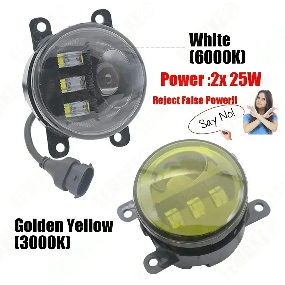 Upgrade Led Car Fog Lights Assy PTF with Lens DRL Lamp for Land Rover Freelander 2 / LR2 L359 2006~2015 Daytime Running Light