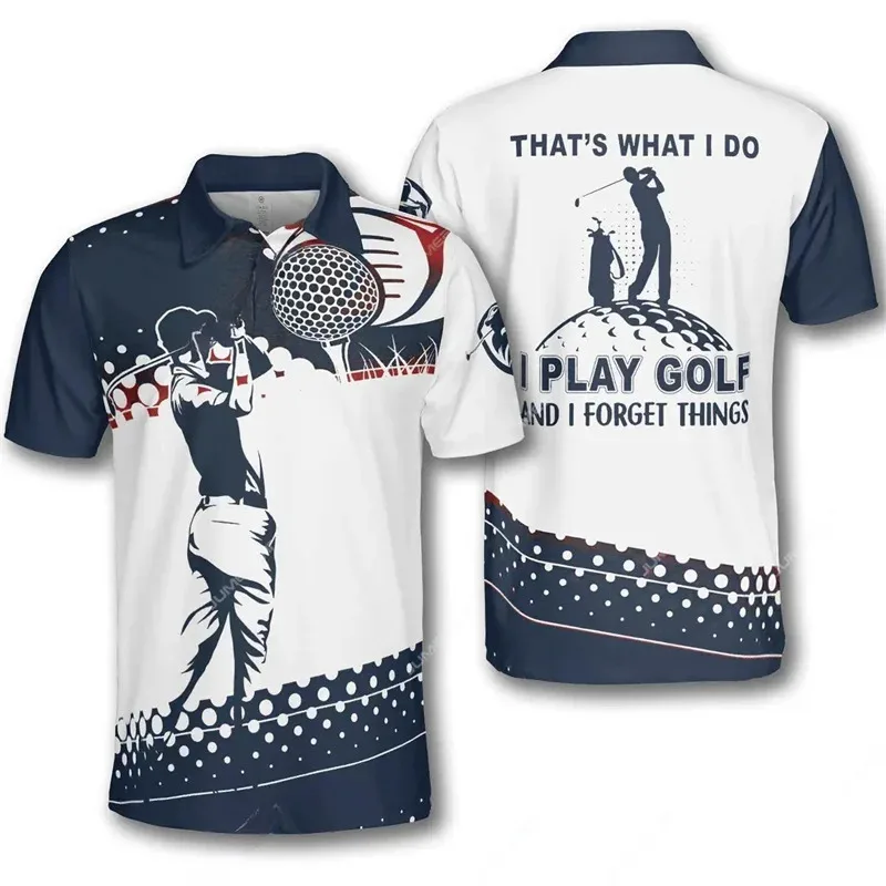 Camisas de golf con estampado 3D, ropa deportiva con patrón de calavera para hombre, tops deportivos de manga corta con solapa para vacaciones informales de verano, ropa de calle