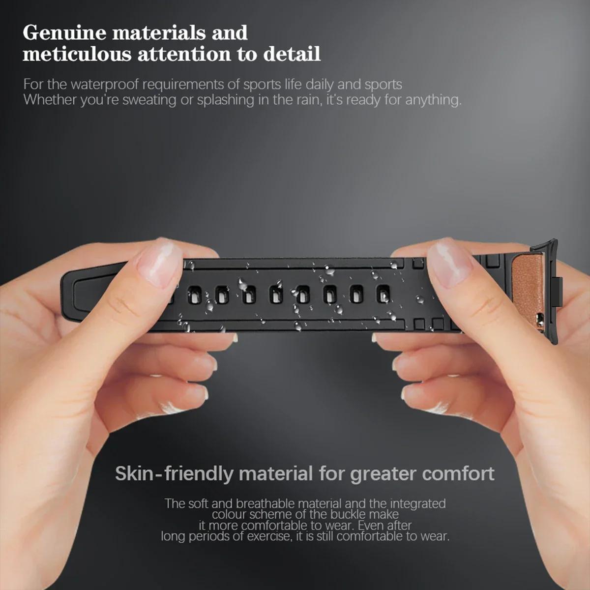 Band Leather Bracelet for Redmi watch 4 Wrist Strap for Xiaomi Mi band 8 pro watchband Smart watch Sports Strap Accessoeies image 6