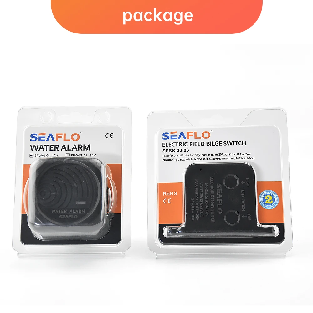 SEAFLO 12V Marine Water Level Alarm System - Advanced Electronic Bilge Water Level Detection and Alarm Switch Series