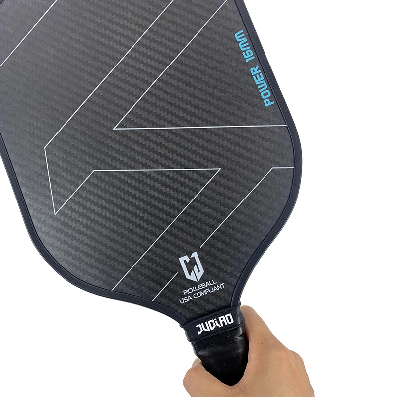 Juciao-Carbon Fiber Pickleball Paddle, 3K, polipropileno, Honeycomb Core, Pickle Ball Paddle para homens e mulheres