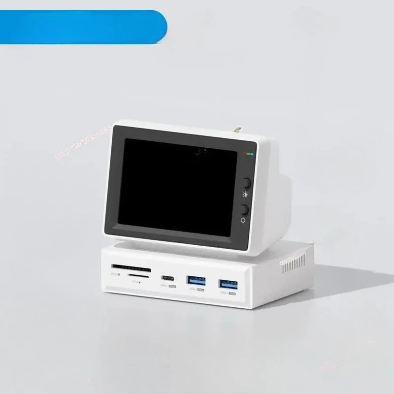 

3.5inch IPS Mini Screen AIDA64 Mini PC CPU RAM HDD Data Monitor Display Sub Screen with USB C Hub for Laptop PC MacBook