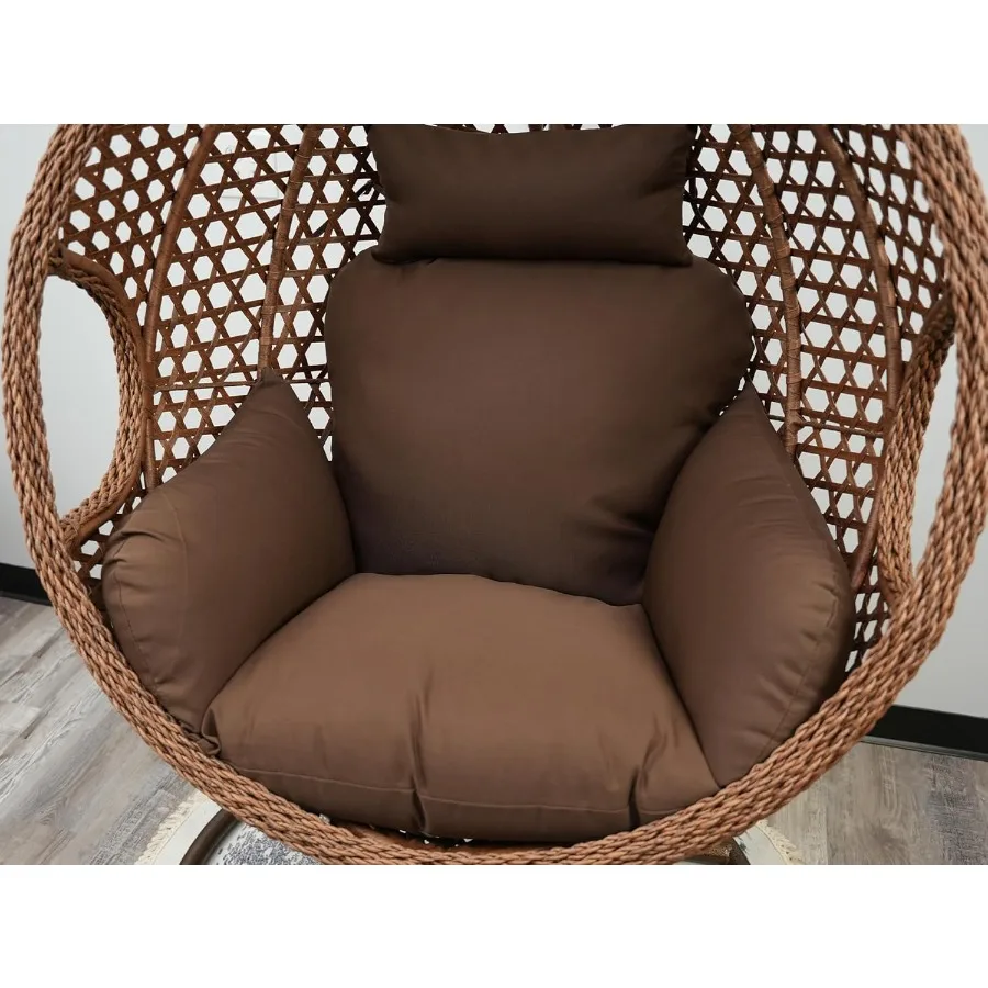 

Egg Chair Cushion Hanging Basket Chair Pads Wicker Rattan Hanging Seat Cushion Nonslip Soft Headrest Armrest Outdoor Porch Back