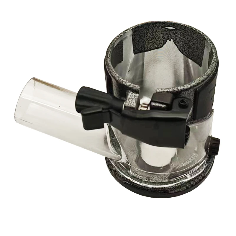 Base per macchina da taglio con base in lega di alluminio per router a immersione Base per router a immersione in lega di alluminio regolabile con copertura per la raccolta della polvere