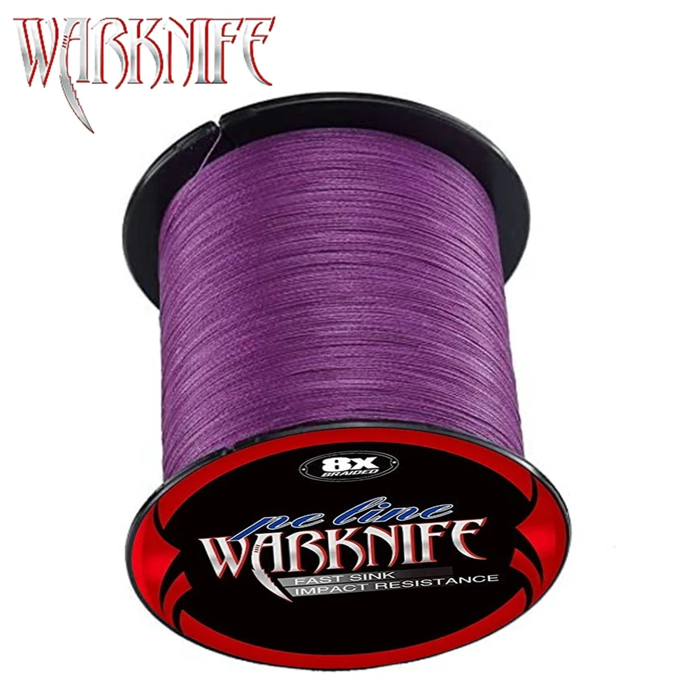 Warknife 8 Braided Fishing Line 3000M Multifilament PE 8 Strands Fishing Cord 6LB-300LB Strong Japan Technology PE Braided Line