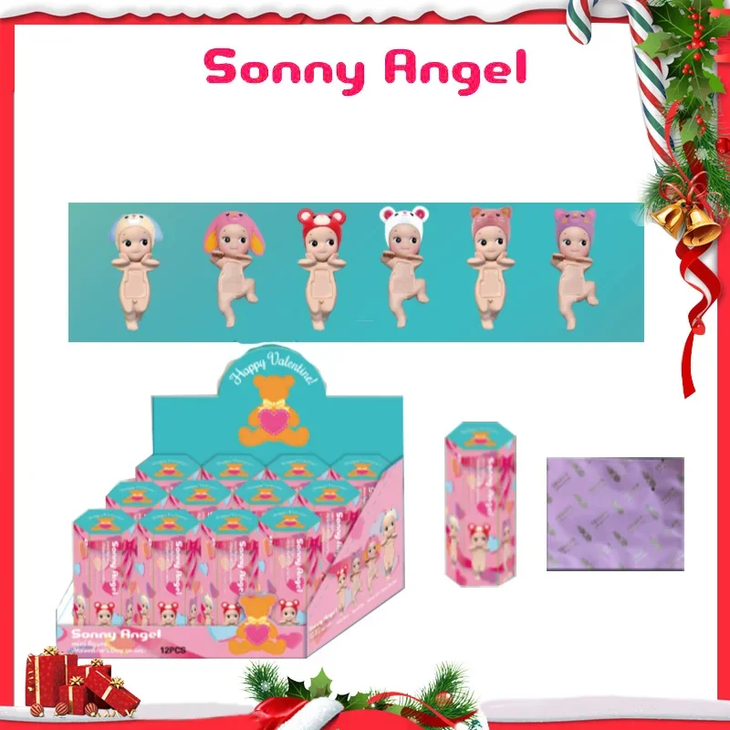 Sonny Angel Blind box Cute animals Mini Figure Mystery Box Cute Dolls Car Phone Decoration Lucky Surprise Christmas Gifts