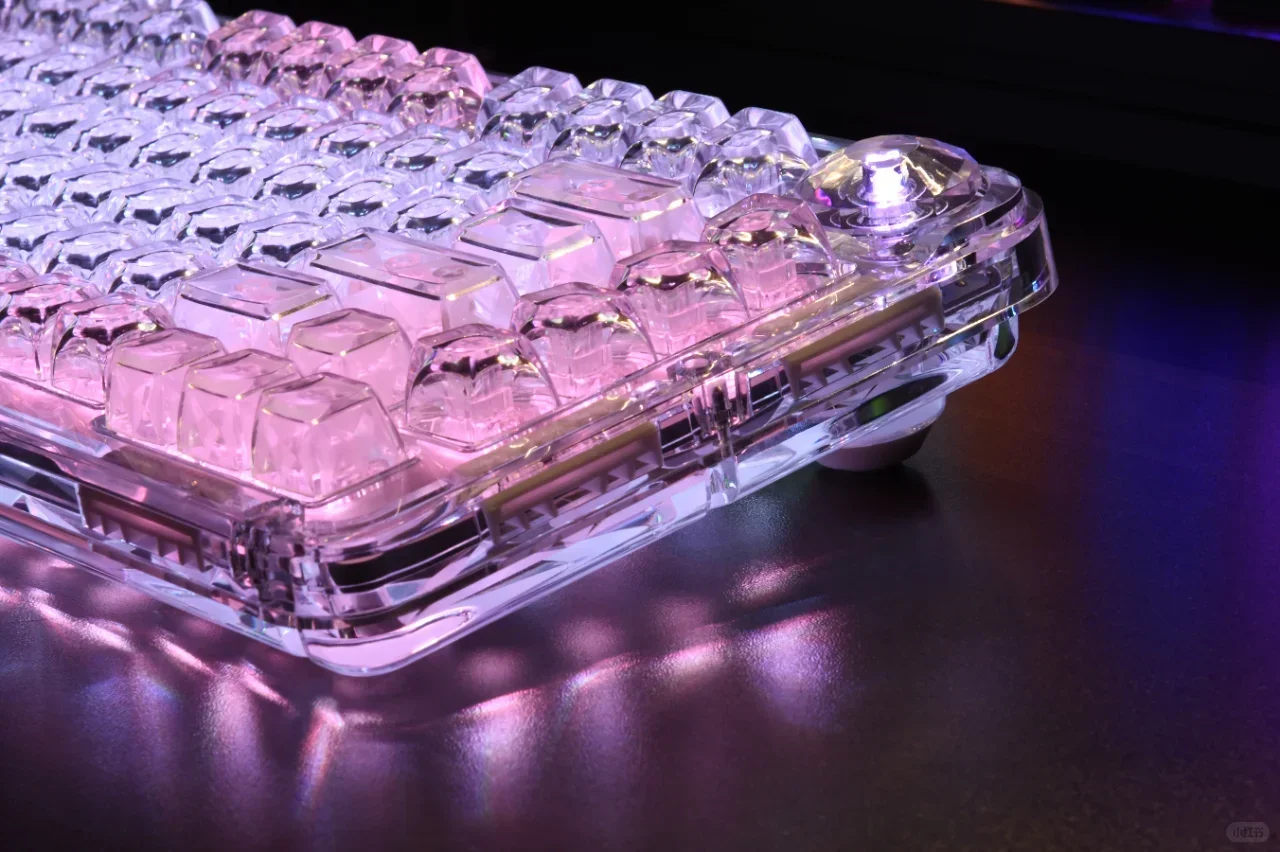 Imagem -04 - Transparente Ice Crystal Keycaps Faça Você Mesmo Teclado Mecânico Espessado pc Keycaps Alta Translucidez Fesa 114 Chaves sem Gravura